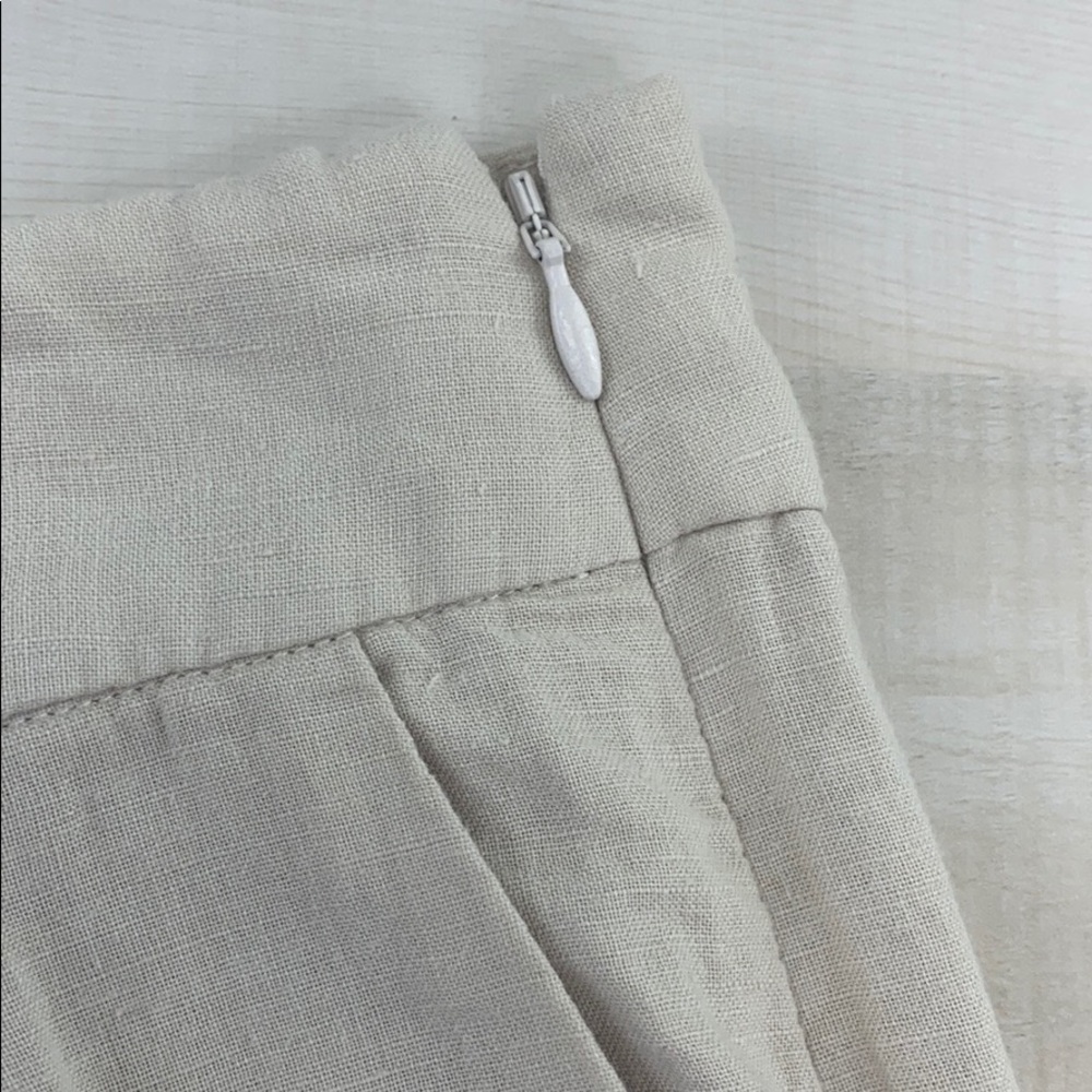 L’Academie Mina High Waist Linen Blend Pants Nude - Picture 7 of 12